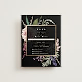 "Bold Bouquet" - RSVP Cards in Midnight by Susan Moyal - Front