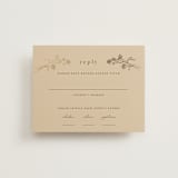 "Floral Enlace" - RSVP Cards in Blanc by Pati Cascino - Front