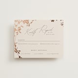 "Bliss" - RSVP Cards in Cocoa by Leah Bisch - Front