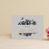 "Enchanted Blooms" - RSVP Cards in Midnight by Lori Wemple - Front