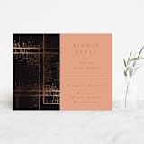 "Dazzling" - RSVP Cards in Noir by Phrosné Barwood - Front