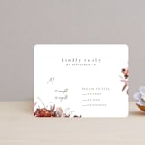 "Autumn Hymnal" - RSVP Cards in Blush by Leah Bisch - Front