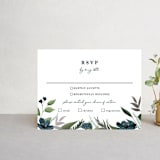 "Soft Greenery" - RSVP Cards in Twilight by Susan Moyal - Front