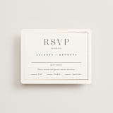 "Entwine" - RSVP Cards in Pearl by Jennifer Postorino - Front