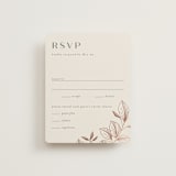 "Lovely" - RSVP Cards in Creme by Stardust Design Studio - Front