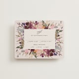 "Fleur" - RSVP Cards in Blush by Lori Wemple - Front