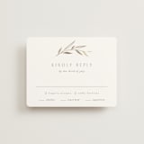 "Botanical Arches" - RSVP Cards in Moss by Kelly Schmidt - Front