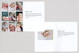 "Rustic Stripes" - Birth Announcements in Cornflower by Liz Conley - Interior Options