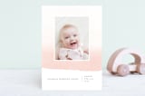 "Delicate Ombre" - Birth Announcements in Precious Pink by Oscar and Emma - Karly Depew - Front