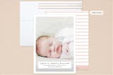 "Simple Elegance" - Birth Announcements in Blush by Kasia Labocki - Assembled