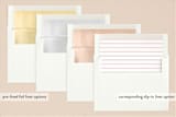 "Simple Elegance" - Birth Announcements in Blush by Kasia Labocki - Slip-In Envelope Liners