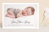 "Scalloped Border" - Birth Announcements in Admiral by Vanessa Doyle - Front