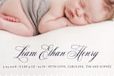 "Scalloped Border" - Birth Announcements in Admiral by Vanessa Doyle - Close-Up