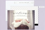 "elegant name" - Birth Announcements in Ebony by Emily Betts - Assembled