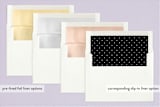 "elegant name" - Birth Announcements in Ebony by Emily Betts - Slip-In Envelope Liners
