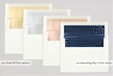 "Painted Edge" - Birth Announcements in Midnight by Shari Margolin - Slip-In Envelope Liners