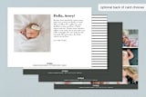 "formal introduction" - Birth Announcements in Slate by Kasia Labocki - Back of Card