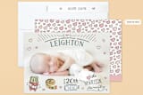 "Baby Stats" - Birth Announcements in Midnight by Christina Novak - Assembled