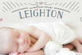 "Baby Stats" - Birth Announcements in Midnight by Christina Novak - Close-Up
