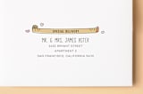 "Baby Stats" - Birth Announcements in Midnight by Christina Novak - FREE Recipient Addressing