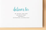 "Sweet Script" - Birth Announcements in Sky by Kerry Doyle - FREE Recipient Addressing