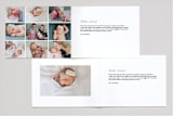 "Modern Welcome" - Birth Announcements in Frost by Michelle Poe - Interior Options