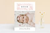"Foliage Name Frame" - Birth Announcements in Peony by Alethea and Ruth - Front