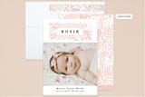 "Foliage Name Frame" - Birth Announcements in Peony by Alethea and Ruth - Assembled