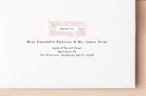 "Foliage Name Frame" - Birth Announcements in Peony by Alethea and Ruth - FREE Recipient Addressing