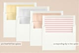 "Foliage Name Frame" - Birth Announcements in Peony by Alethea and Ruth - Slip-In Envelope Liners