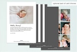 "My Nickname" - Birth Announcements in Cloud by Susan Brown - Back of Card