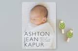 "Baby Mine" - Birth Announcements in Licorice by Alston Foster - Front