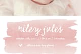 "Sweet Splash" - Birth Announcements in Blush by SimpleTe Design - Close-Up