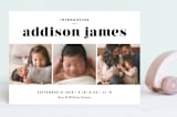 "Avenue" - Birth Announcements in Onyx by Chryssi Tsoupanarias - Front