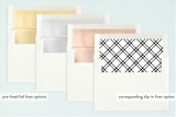 "Avenue" - Birth Announcements in Onyx by Chryssi Tsoupanarias - Slip-In Envelope Liners