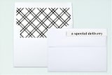 "Avenue" - Birth Announcements in Onyx by Chryssi Tsoupanarias - Liner and Label