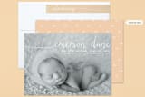 "Big Introduction" - Birth Announcements in Cotton by Kim Chow - Assembled