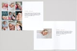 "Watermark" - Birth Announcements in Blush by Erin L. Wilson - Interior Options