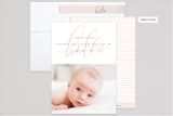 "Watermark" - Birth Announcements in Blush by Erin L. Wilson - Assembled