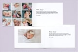 "This Day Forward" - Birth Announcements in Cotton by Kimberly FitzSimons - Interior Options