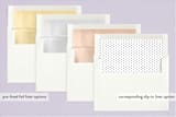 "This Day Forward" - Birth Announcements in Cotton by Kimberly FitzSimons - Slip-In Envelope Liners