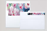 "Painted Magnolia" - Birth Announcements in Deep Sea by Holly Whitcomb - Liner and Label