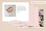 "The two happiest friends" - Birth Announcements in Nude by iamtanya - Back of Card