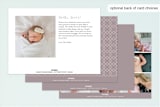 "Metropolitan" - Birth Announcements in Mink by Ann Gardner - Back of Card