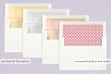 "Vintage Rose" - Birth Announcements in Burnt Rose by That Girl Press - Slip-In Envelope Liners
