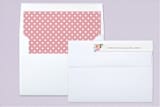"Vintage Rose" - Birth Announcements in Burnt Rose by That Girl Press - Liner and Label
