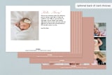 "From Your Nose to Your Toes" - Birth Announcements in Taupe by rose lindo - Back of Card