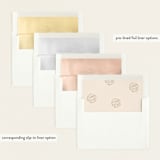 "little birdie" - Birth Announcements in Peach by Leah Bisch - Slip-In Envelope Liners