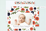 "Poppies" - Birth Announcements in Carrot by Megan Cash - Assembled