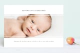 "carson" - Birth Announcements in Cotton by Faith Dorn - Front